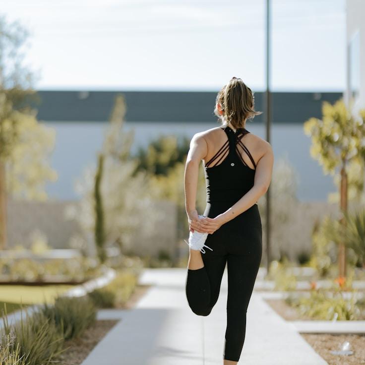Group fitness class in a modern studio setting